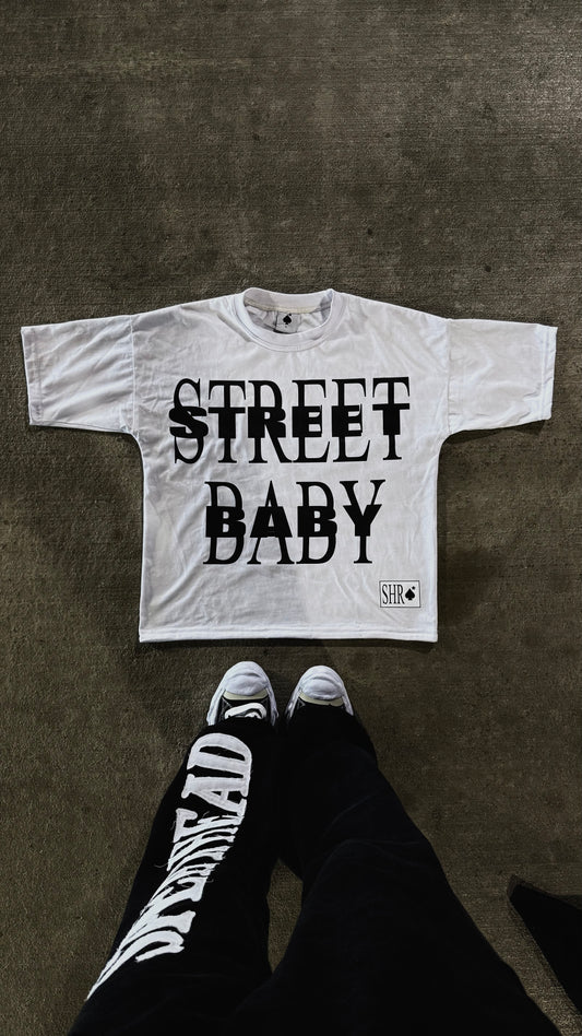 WHITE STREET BABY TEE